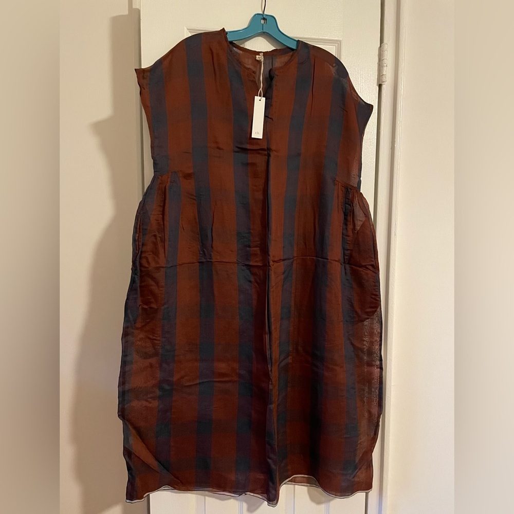 Runaway Bicycle Semi-sheer Silk Dress